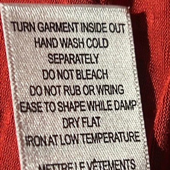 Sale RICKI'S Women's Blouse Size S Orange White Polka Dots 3/4 Length Sleeves - Picture 8 of 11